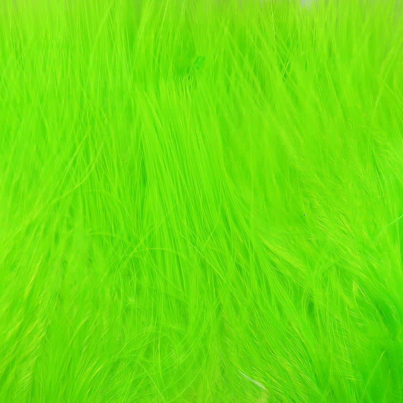 Hareline Strung Marabou Blood Quills Chartreuse