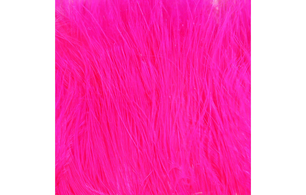 Hareline Strung Marabou Blood Quills Fluorescent Cerise