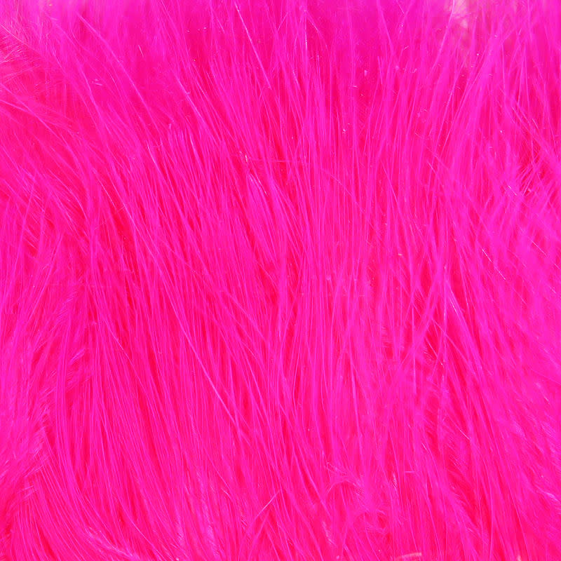 Hareline Strung Marabou Blood Quills Fluorescent Cerise