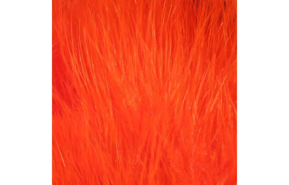 Hareline Strung Marabou Blood Quills Fluorescent Flame