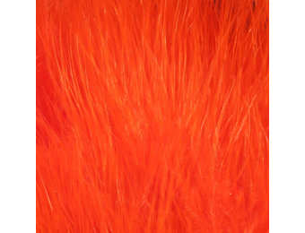 Hareline Strung Marabou Blood Quills Fluorescent Flame