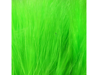 Hareline Strung Marabou Blood Quills Fluorescent Green