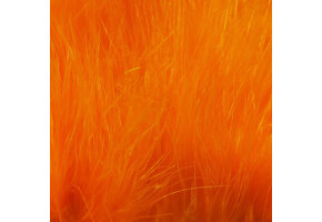 Hareline Strung Marabou Blood Quills Fluorescent Orange