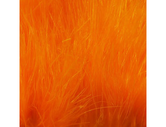 Hareline Strung Marabou Blood Quills Fluorescent Orange