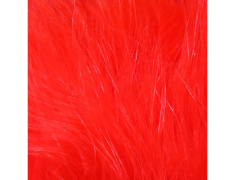 Hareline Strung Marabou Blood Quills Fluorescent Red