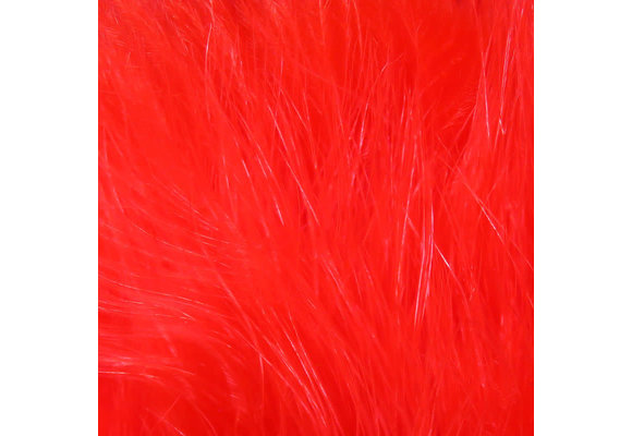 Hareline Strung Marabou Blood Quills Fluorescent Red