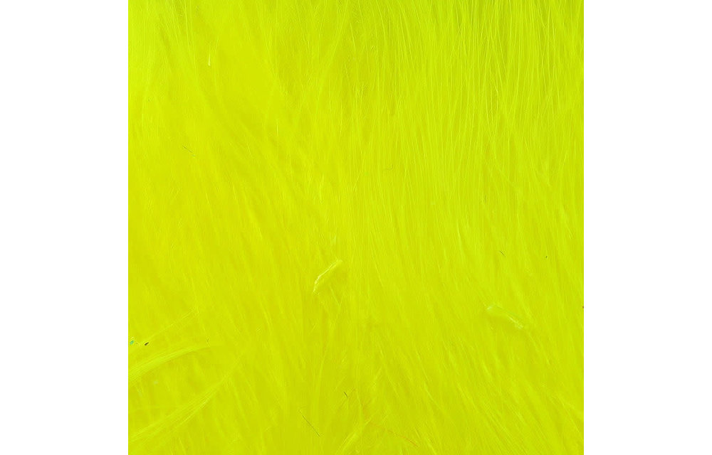 Hareline Strung Marabou Blood Quills Fluorescent Yellow