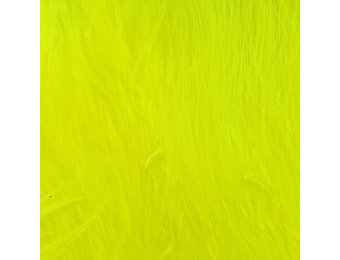 Hareline Strung Marabou Blood Quills Fluorescent Yellow