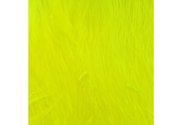 Hareline Strung Marabou Blood Quills Fluorescent Yellow