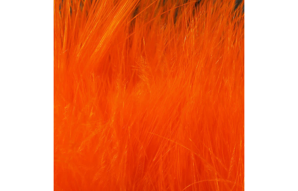 Hareline Strung Marabou Blood Quills Hot Orange