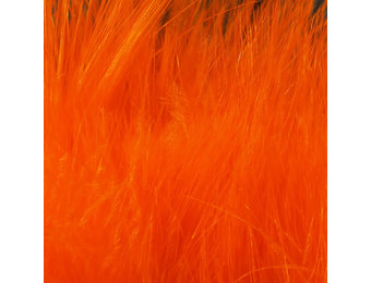 Hareline Strung Marabou Blood Quills Hot Orange