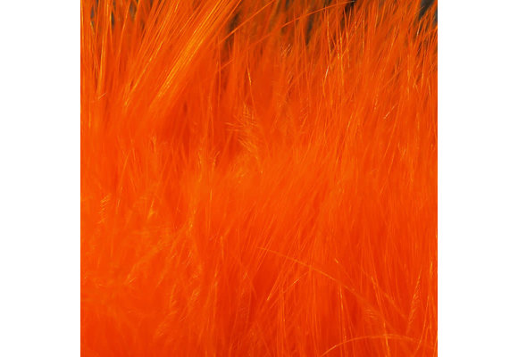 Hareline Strung Marabou Blood Quills Hot Orange