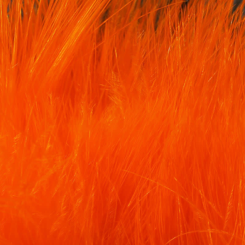 Hareline Strung Marabou Blood Quills Hot Orange