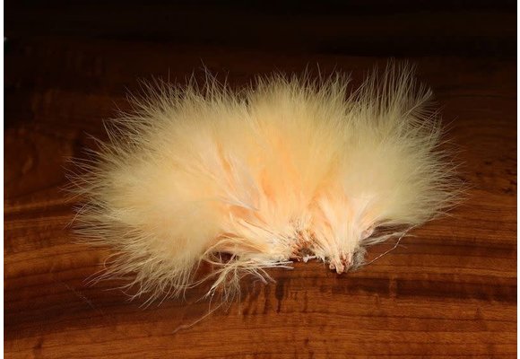 Hareline Strung Marabou Blood Quills Spawn's Southern Fluorescent Peach
