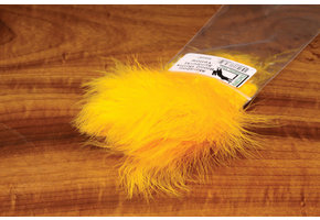 Hareline Strung Marabou Blood Quills Sunburst Yellow