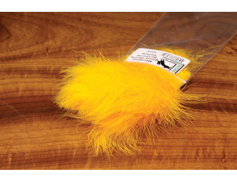 Hareline Strung Marabou Blood Quills Sunburst Yellow