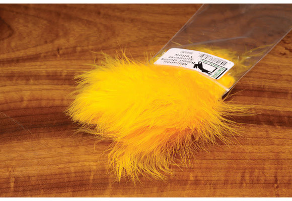 Hareline Strung Marabou Blood Quills Sunburst Yellow