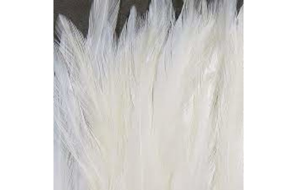 Strung Chinese 5-7 inch Saddle White #377