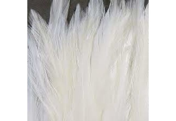 Strung Chinese 5-7 inch Saddle White #377