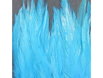 Strung Chinese 5-7 inch Saddle Silver Doctor Blue #347