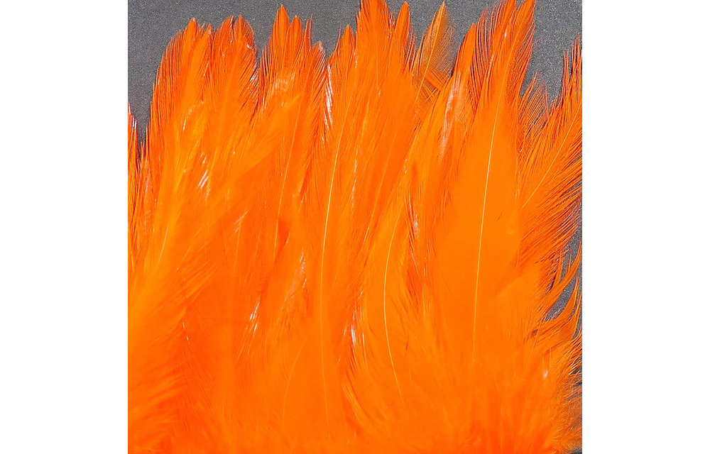 Strung Chinese 5-7 inch Saddle Hot Orange #187