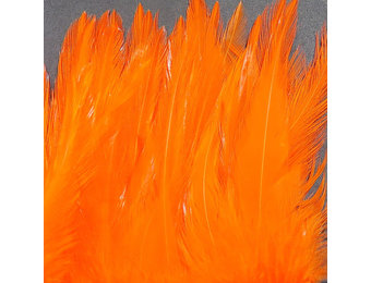 Strung Chinese 5-7 inch Saddle Hot Orange #187