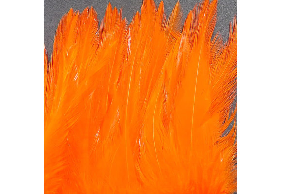 Strung Chinese 5-7 inch Saddle Hot Orange #187