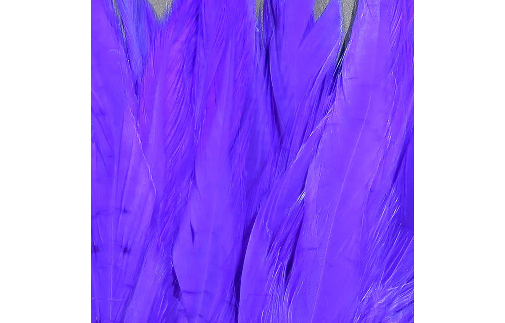 Strung Chinese 5-7 inch Saddle Bright Purple #45