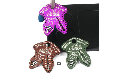 Hareline Hackle, Hook And Bead Gauge