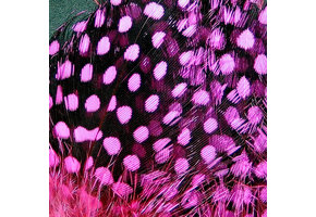 Strung Guinea Feathers Hot Pink #188