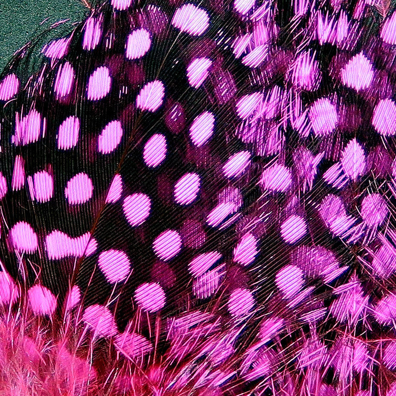 Strung Guinea Feathers Hot Pink #188