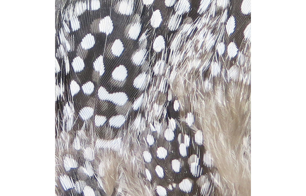 Strung Guinea Feathers Natural #242