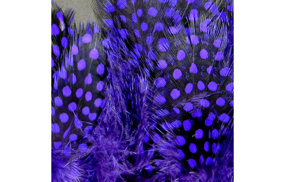 Strung Guinea Feathers Purple #298