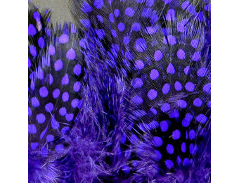 Strung Guinea Feathers Purple #298
