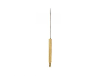 Bodkin, Gold, w/ Half Hitch Tool, Brass