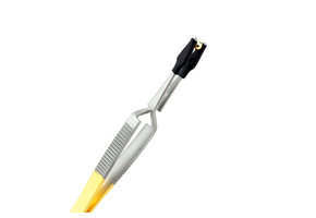 Bead Tweezer, 4", Self Closing, Gold & Satin, Straight