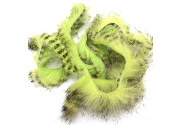 Black Barred Rabbit Strips #54 Chartreuse