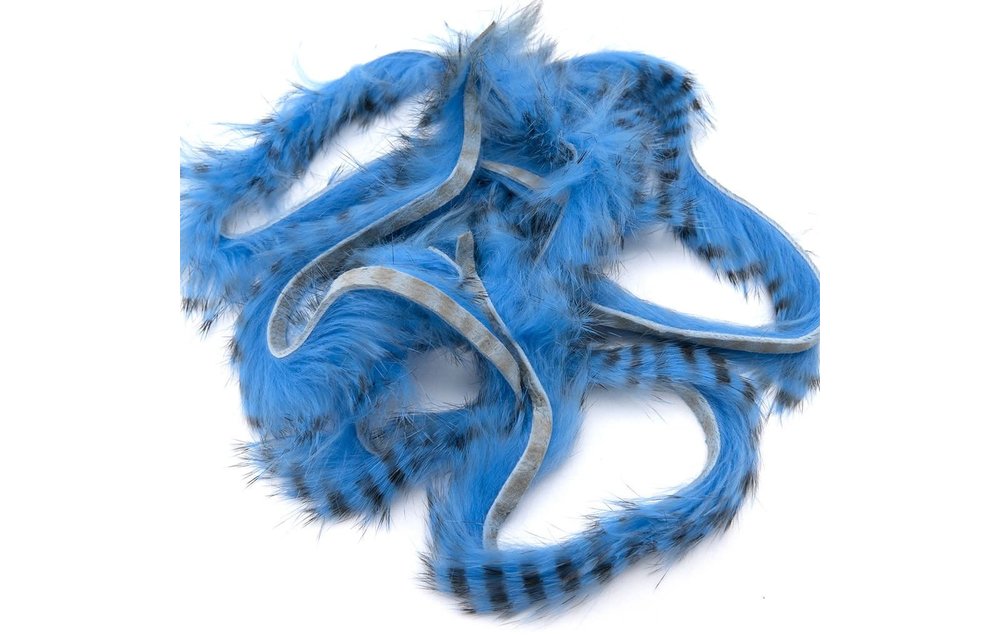 Black Barred Rabbit Strips #6 Baby Blue