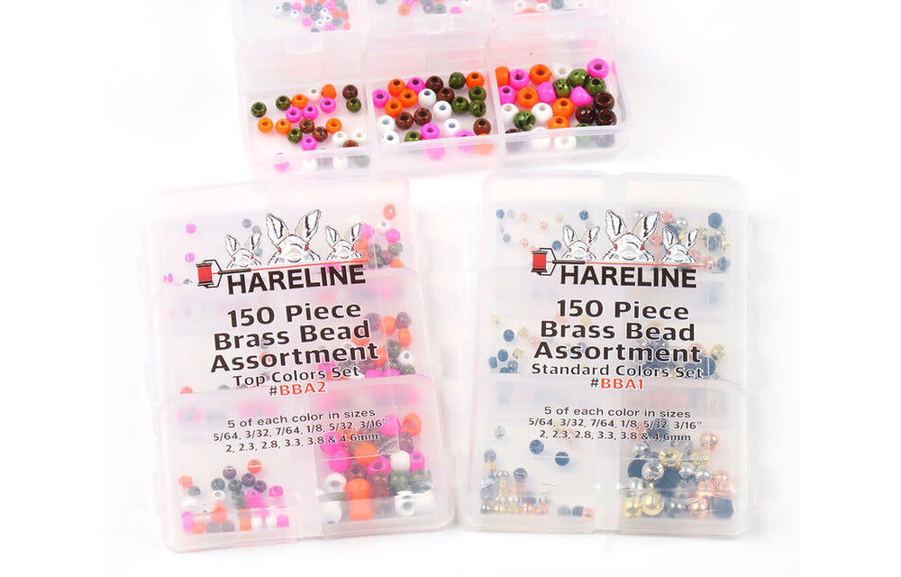 150 Piece Brass Bead Standard Color Assortment