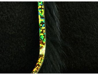 Bling Rabbit Strips Black with Holo Gold Accent #BLS11G