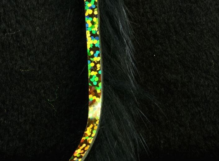 Bling Rabbit Strips Black with Holo Gold Accent #BLS11G