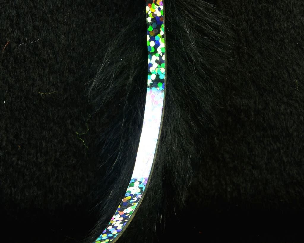 Bling Rabbit Strips Black with Holo Silver Accent #BLS11J