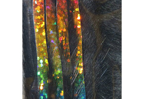 Bling Rabbit Strips Black with Holo Rainbow Accent #BLS11H