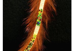 Bling Rabbit Strips Crawfish Orange with Holo Gold Accent #BLS71G