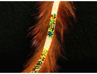 Bling Rabbit Strips Crawfish Orange with Holo Gold Accent #BLS71G