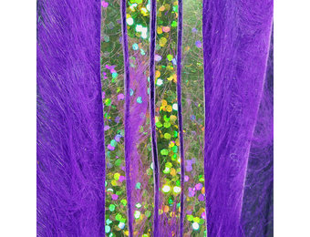 Bling Rabbit Strips Bright Purple with Holo Gold Accent #BLS35G