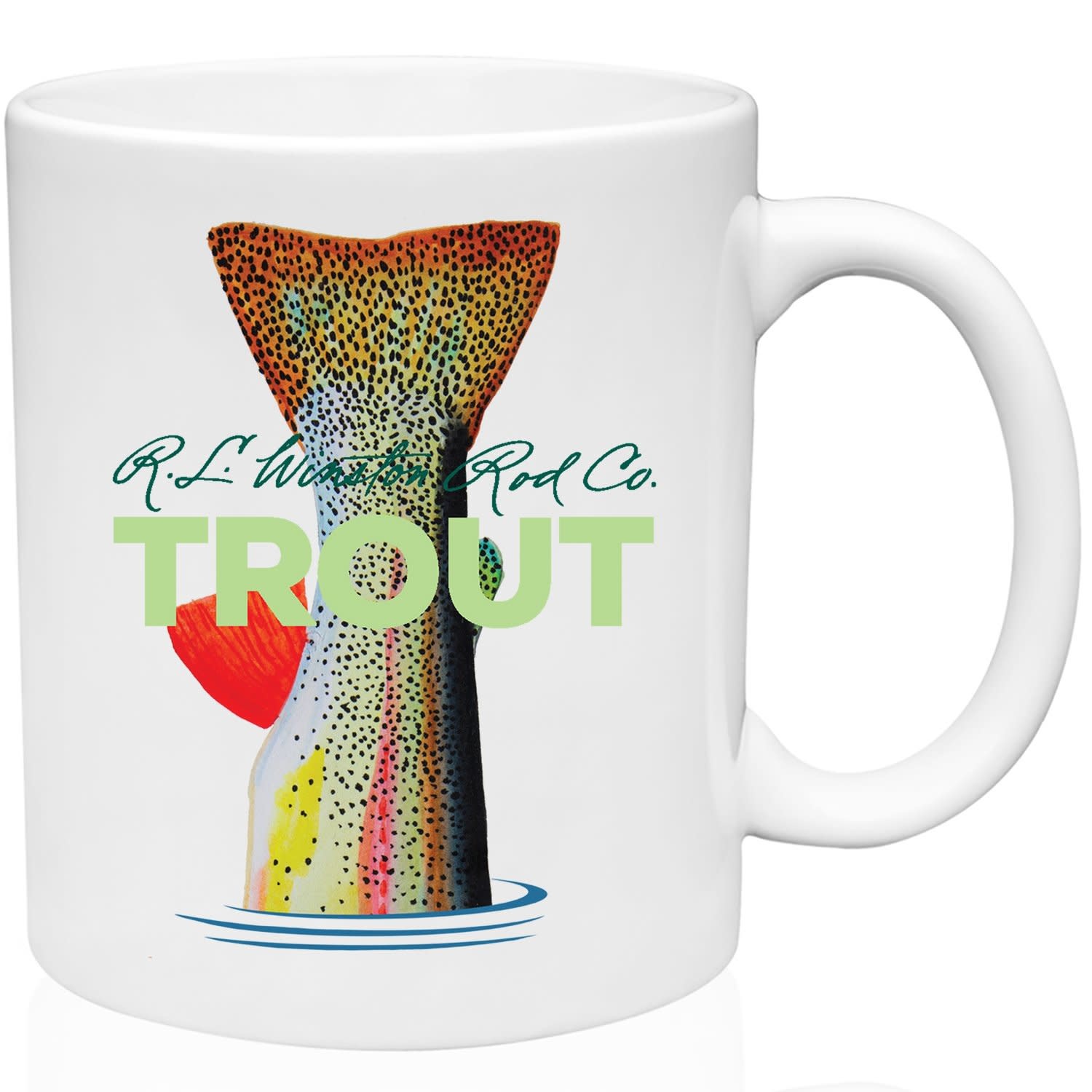 R.L. Winston White 11 oz. Mug w/ Cutthroat Trout