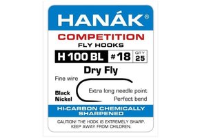 Hanak H100 Barbless Dry Fly Hooks 25 Pack