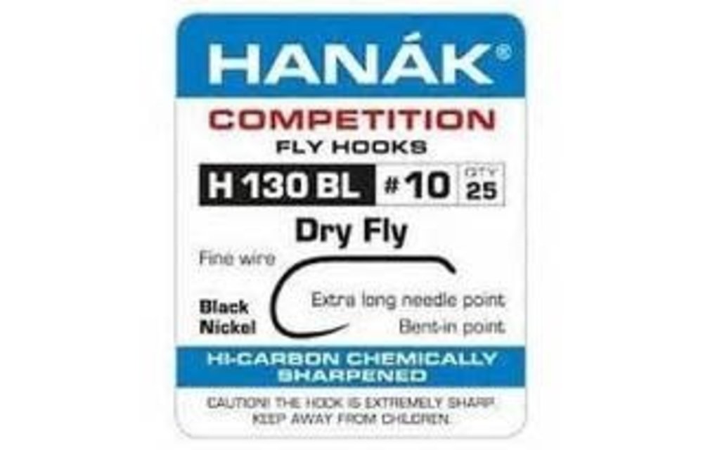 Hanak H130 Barbless Dry Fly Hook 25 Pack