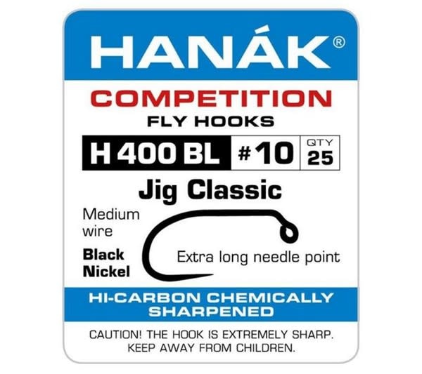 Hanak H400 Barbless Jig Hook 25 Pack